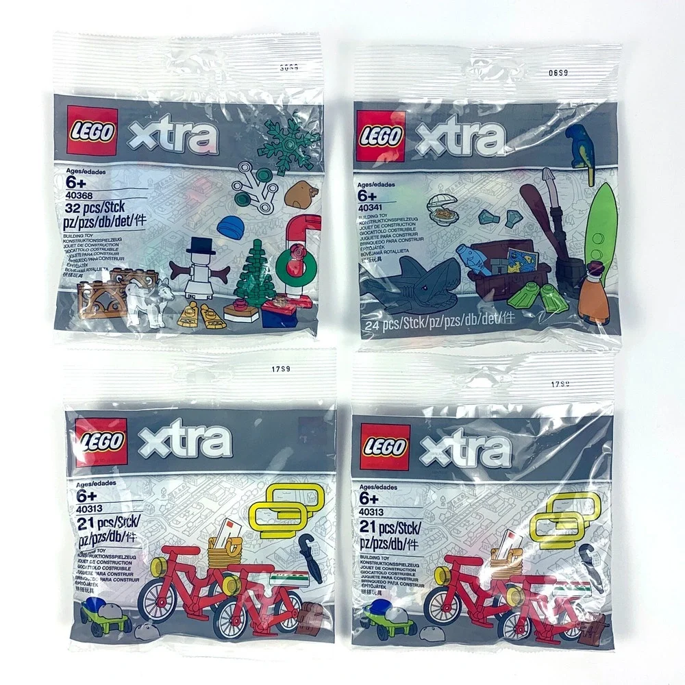 LEGO xtra 40313 x 2 Bike Pizza 40341 Shark Parrot 40368 Husky Snow Shoes Tree - Picture 1 of 11
